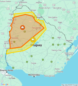 La advertencia meteorológica de hoy temprano entró en vigencia