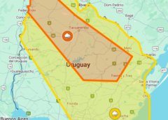 INUMET emitió alertas