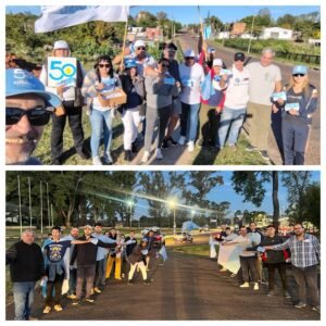 Gran recepción para La 50 de Albisu en Costanera Norte y los barrios de Salto
