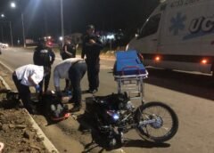 Accidente en la Avenida Pascual Harriague en barrio Artigas , tres personas lesionadas, vecinos piden controles.
