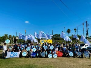 Puerta a puerta por el cambio: la Lista 50 de Albisu refuerza su presencia en los barrios de Salto