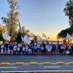 Tremenda muestra de militancia de la Lista 50 de Albisu en Costanera Norte