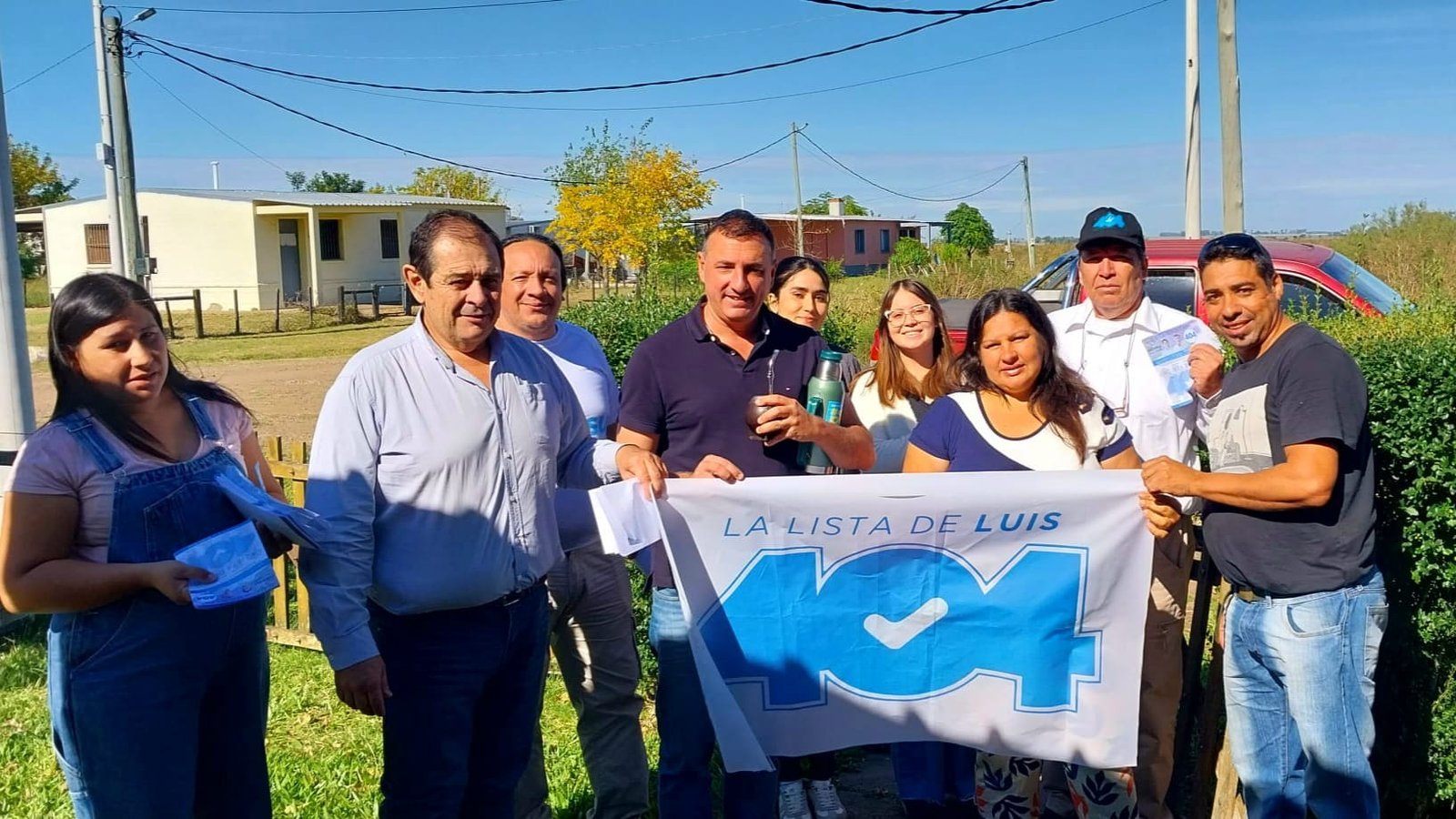 LA 404 SIGUE CAMINANDO TODO EL DEPARTAMENTO: ITAPEBÍ RECIBIÓ A ALBISU Y SU EQUIPO