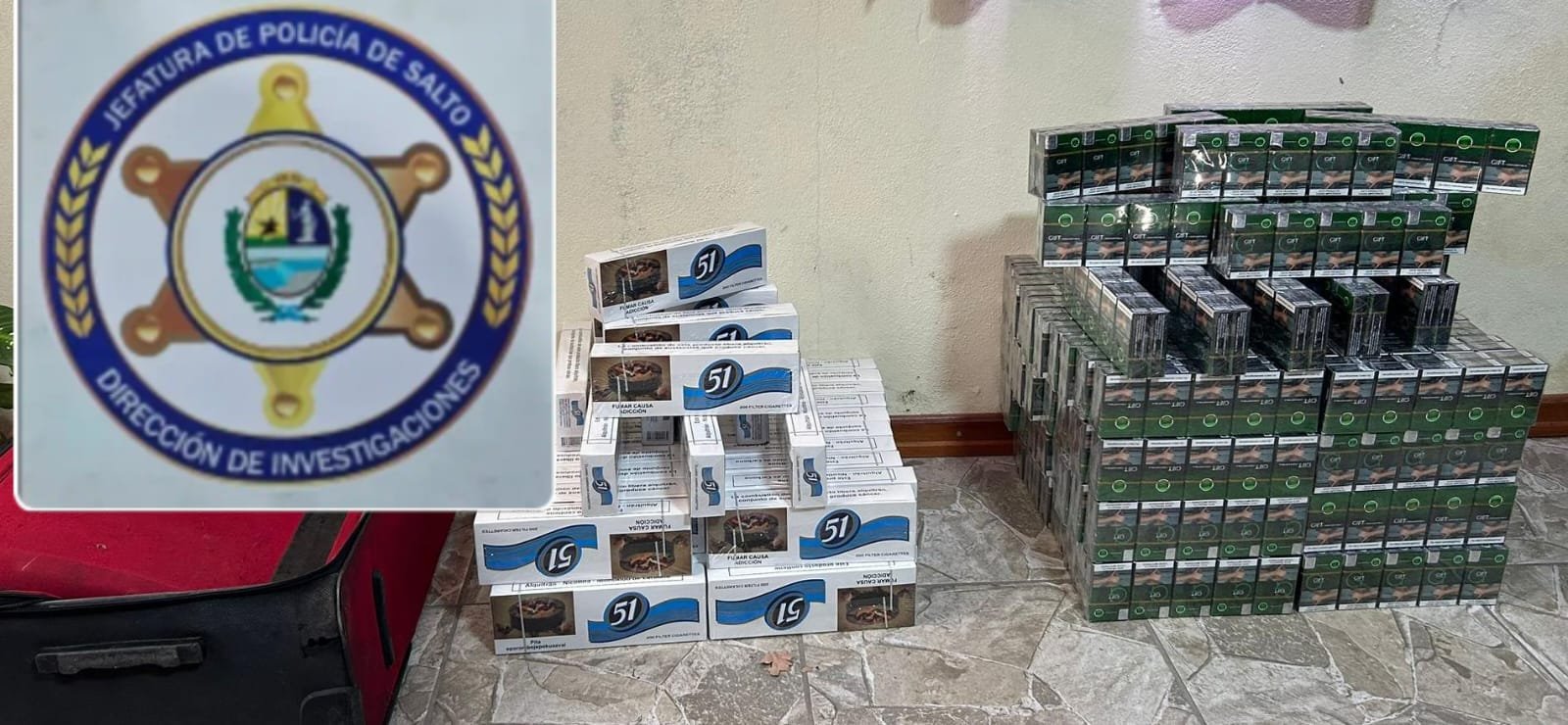 Incautación de Cigarrillos de Contrabando en las Cercanías de Daymán
