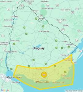 Precaución en el Sur: Rige Advertencia Amarilla por Vientos Intensos
