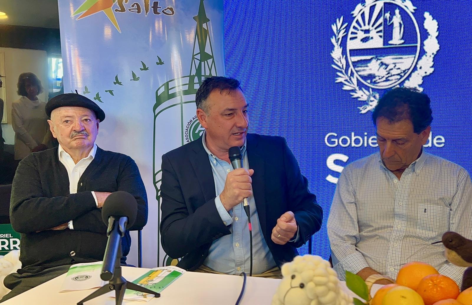 Albisu acompañó la presentación  Se llevó a cabo en la Expo Prado el lanzamiento de la Expo Salto 2025