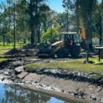 Servicios Públicos y Obras avanzan en mejoras en el Parque Harriague para recibir actividades en octubre