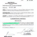 Designan al primo del canciller como nuevo funcionario diplomático del Servicio Exterior
