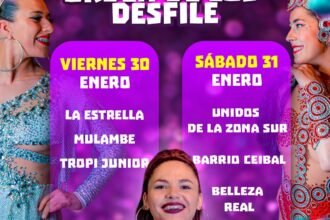 Ya está el orden de desfile de los Ensayos Técnicos, las escuelas de samba copan la Costa