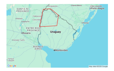 INUMET emite alerta SIGMET por tormentas fuertes en el espacio aéreo uruguayo